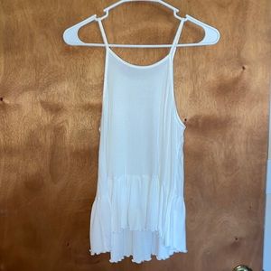 Ribbed High Neck Tank